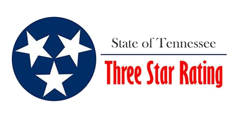 Three star rating symbol